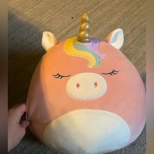 Squishmallows Pink Plush with Colorful Tag